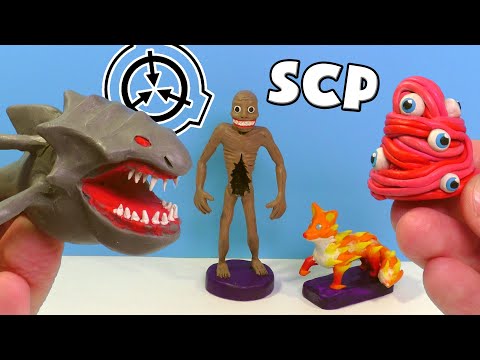 Видео: SCP-1128 Водяной ужас, SCP-957 Наживка,  SCP-334 Звездный лис  и SCP-066 - Лепим из пластилина