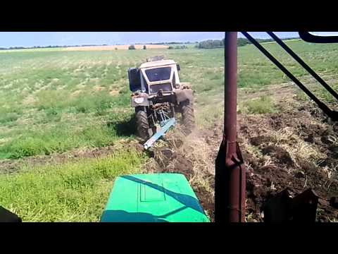 Видео: ЮМЗ-6 турбо  тест в пахоте №2 / JUMZ- 6 turbo  test in ploughing