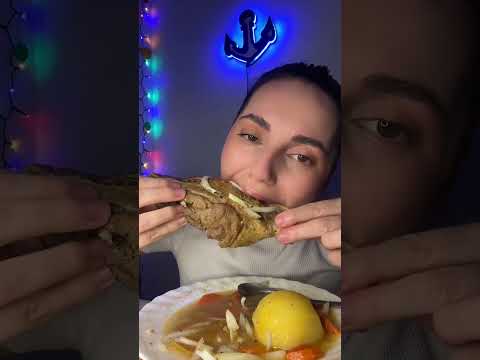 Видео: Мукбанг шурпа из утки 🦆 #asmrmukgbang #mukbang #foodlover #тожевкусно 