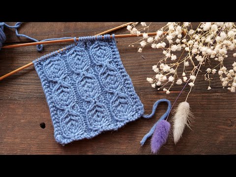 Видео: Узор «Орбита» спицами 💫 «Earth Orbit» knitting pattern 🌐
