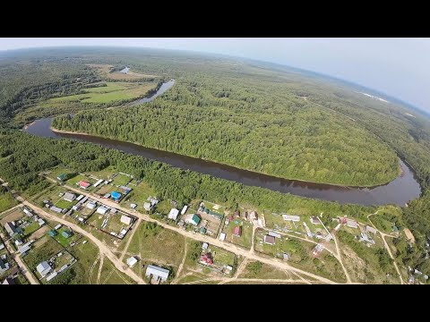 Видео: Места Республики Коми - посёлок Вухтым. FPV съёмка с квадрокоптера