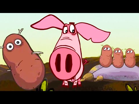 Видео: Поросёнок - Картошка 🌱 Сборник мультфильмов 🐽 Смешные мультики для детей 💠 Гора самоцветов