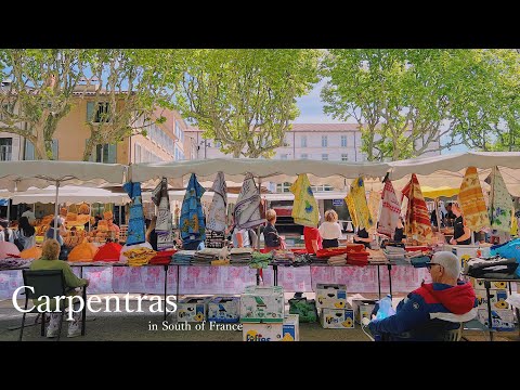 Видео: Утренний фермерский рынок в Карпентрасе, юг Франции / ресторан / клубника / белая спаржа /