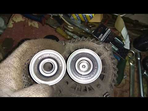 Видео: Обгонная муфта генератора NISSAN QASHQAI