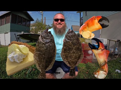 Видео: Ловля камбалы, ловля крабов и НАСТОЯЩИЙ лаймовый пирог!!! {Поймай, почисти, приготовь}