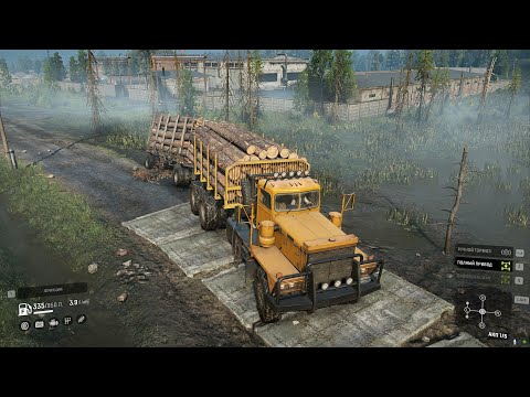 Видео: SnowRunner переделка замена "pacific_p12w лесовоз"
