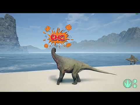 Видео: The isle Камаразавр против рексов и гиг!!