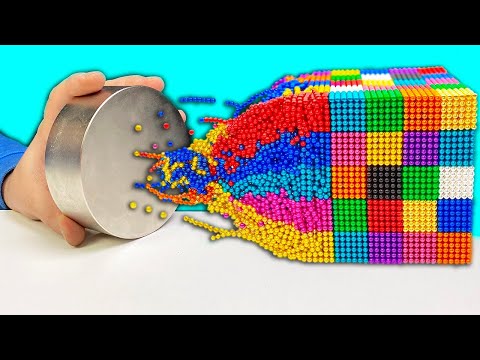 Видео: МОНСТР МАГНИТ VS ГИГАНТСКИЙ НЕОКУБ в 10000 ШАРИКОВ