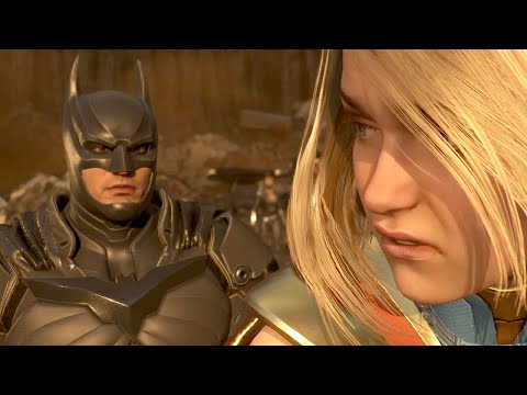 Видео: Бэтмен разговаривает с Супергёрл — Injustice 2 DC Legends