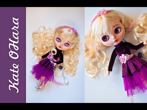 Видео: Кастом куклы Blythe. Как собрать голову и глазной механизм. Как сшить платье для Блайз.