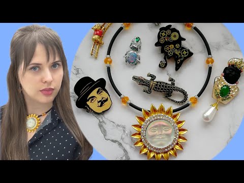 Видео: Моя Шкатулка Брошей. Делюсь красотой.