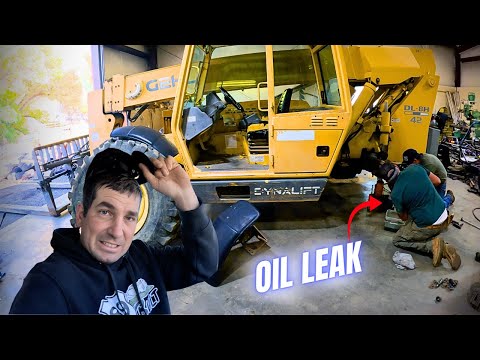 Видео: Ремонт вилочных погрузчиков | Устранение утечки масла из сальника оси и советы по обслуживанию