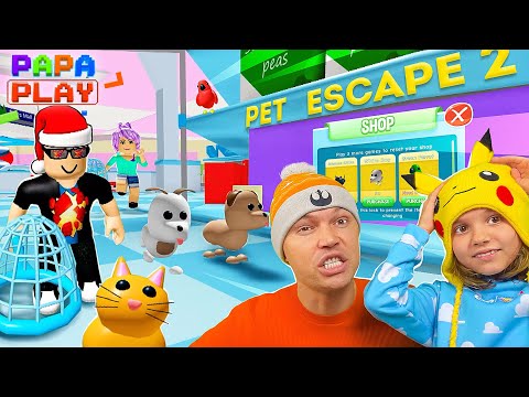 Видео: Уйти от погони в Pet escape 2 Roblox