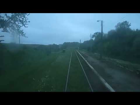 Видео: [УЗ] Ланівці - Тернопіль з кабіни машиніста похмурим днем літо 2023