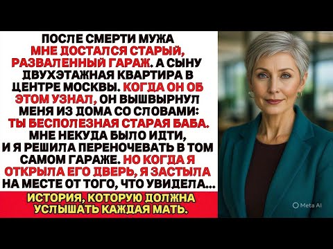 Видео: Муж после смерти оставил мне только старый, полуразвалившийся гараж.Но когда я однажды зашла внутрь…
