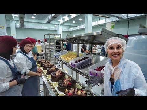 Видео: Тысячи тортов в день! Самое крупное кондитерское производство в Узбекистане!