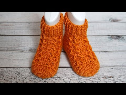 Видео: Детские носочки крючком | Crochet baby socks