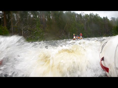 Видео: Прохождение порога Семиповоротный, река Писта