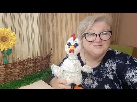 Видео: Пасхальный сувенир , курочка шкатулочка Глаша крючком , часть вторая - основные детали шкатулки .