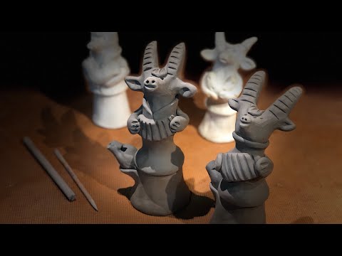 Видео: 🍯 ЛЕПИМ ВМЕСТЕ: Для чего КОЗЕ БАЯН? Хлудневская игрушка гремотуха со свистком Волшебство керамики