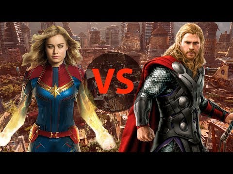 Видео: Тор против Капитана Марвел! Кто сильнейший супергерой в Marvel?