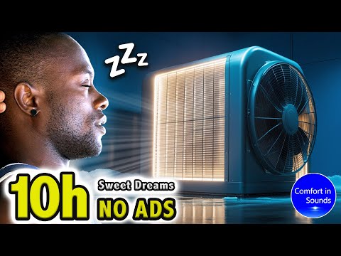 Видео: Освежающий белый шум для глубокого сна (без рекламы) | Звуки промышленного кондиционера