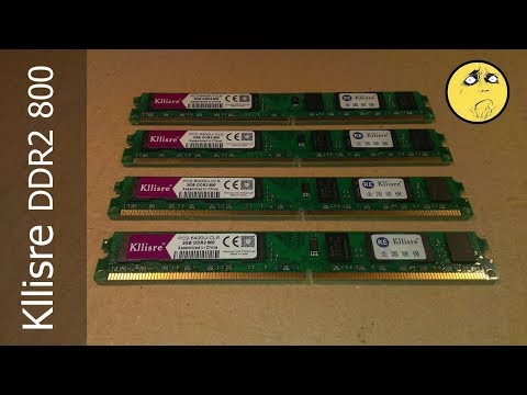 Видео: 4x2Gb Kllisre DDR2 800MHz RAM AliExpress \ разгон и разочарование, задачка для зрителя