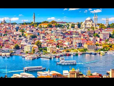 Видео: Историческая часть Стамбула. Св. София и Голубая мечеть,площадь состязаний и зрелищ султана Ахм.4.03