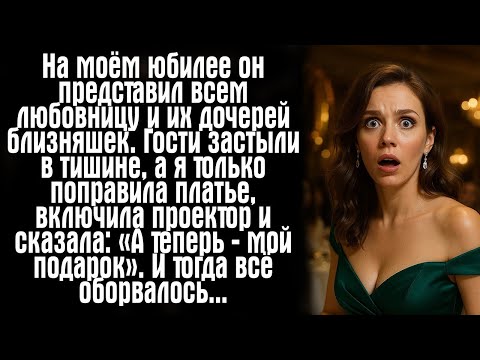 Видео: На моём юбилее он вывел любовницу с их дочерьми-близняшками. Гости онемели в мёртвой тишине.