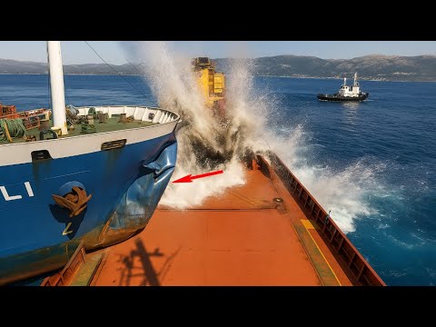 Видео: 41 минута крупнейших столкновений кораблей и ошибок, снятых на камеру | Лучшее за 2025 год, №3