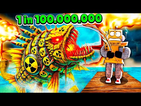 Видео: ПОЙМАЛ РЫБУ МОНСТРА 1 из 100.000.000 МИЛЛИОНОВ! ROBLOX GO FISHING