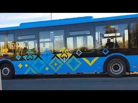 Видео: Автобусный Транспорт Астаны - сборник №16