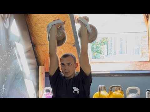 Видео: Поштовх довгим циклом 30кг 7хв.
