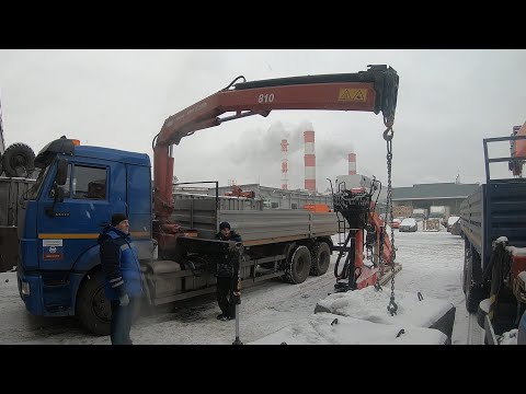 Видео: Сделали техобслуживание ТО-50 на новой КМУ Amco Veba 810 и проверили грузоподъёмность