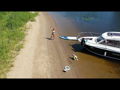 Видео: Релакс -  Река Волга.   Жаркое лето 2021г.  Самара.  Виды с высоты птичьего полета.