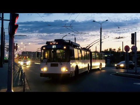 Видео: Троллейбус, маршрут №37 ЗиУ-683БМ1 б.1133 (16.07.2021) Санкт-Петербург