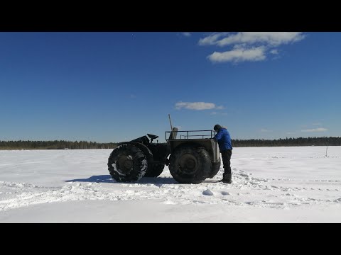 Видео: Каракат Зис-5 по снегу / Каракатим на рыбалку.