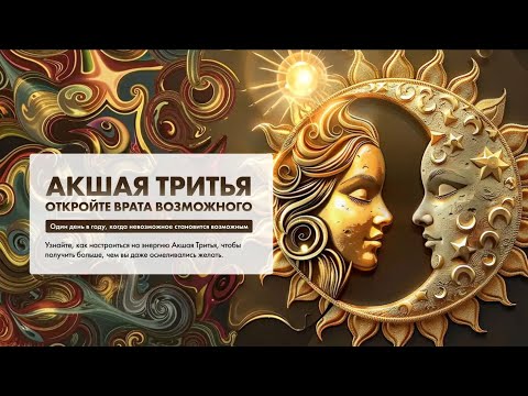 Видео: Вебинар «Акшая Тритья. Откройте врата возможного»