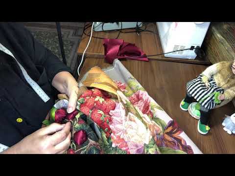 Видео: Черешня вышитая лентами