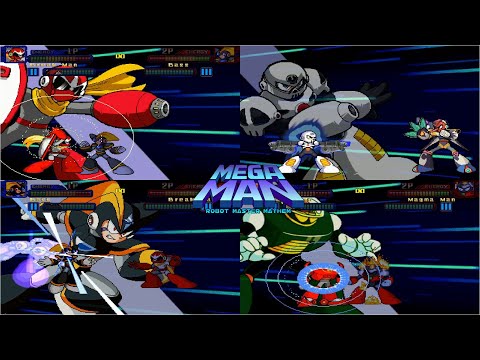 Видео: Mega Man: Robot Master Mayhem 3.2 [MUGEN] Все гиперприёмы
