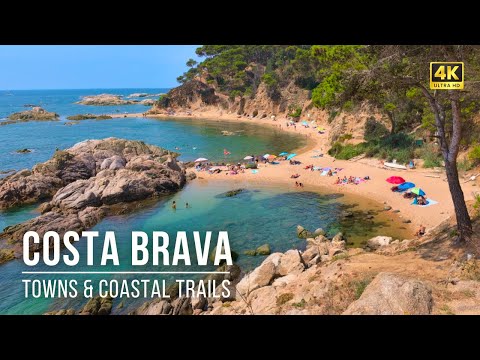 Видео: Прогулка по пляжу Коста-Брава 🌊 Паламос, Испания | 4K Тур