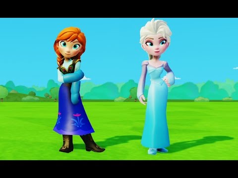 Видео: Королева Эльза Холодное Сердце Принцесса Анна и Олень Свен Disney Frozen Anna and Elsa princess