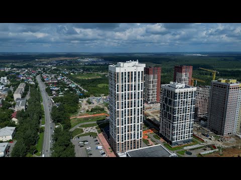Видео: ЖК Твинс, Изумрудный Бор, Veer Park   г. Екатеринбург, август 2024 -  застройка продолжается.