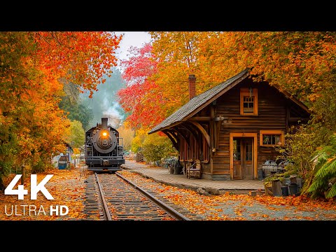 Видео: Потрясающий осенний фильм Новой Англии в формате 4K — Успокаивающая фортепианная музыка