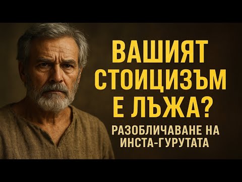 Видео: Вашият СТОИЦИЗЪМ е лъжа? 🤨 Разобличаване на инста-гурутата.