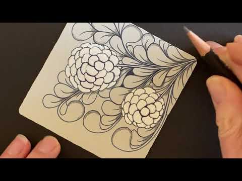 Видео: Набор Zentangle № 07: 12 дней Zentangle — День 10