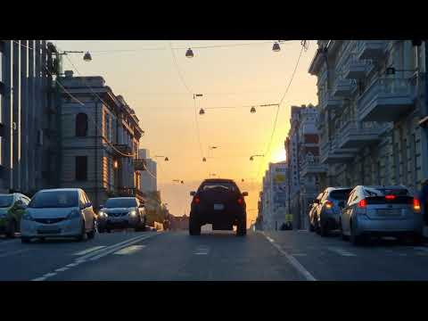 Видео: Закат. Центральные улицы Владивостока на авто, еще раз посмотреть как изменится город через 10 лет.