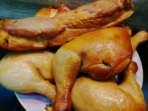 Видео: Окорочка и сало ХОЛОДНОГО КОПЧЕНИЯ-коптим дома!!! Домашнее копчение, засолка курицы и свинины!