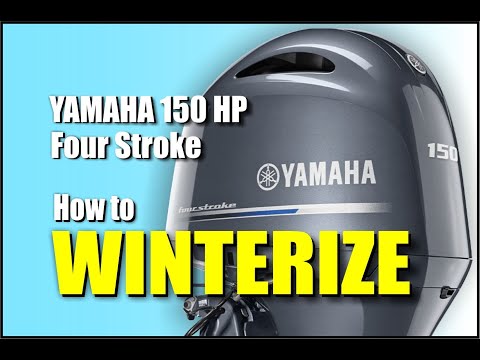 Видео: Как подготовить к зиме подвесной четырехтактный мотор Yamaha мощностью 150 л.с. от DIYeasycrafts