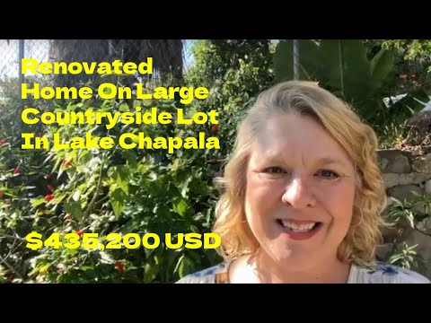 Видео: Отремонтированный дом на большом загородном участке с бассейном на озере Чапала